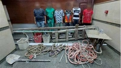 ضبط 6 بتهمة التنقيب عن الآثار فى مصر القديمة
