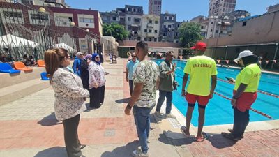 حملة تفتيش موسعة علي حمامات السباحة بالهيئات الشبابية بالاسكندربة