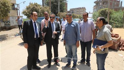 تفاصيل زيارة محافظ المنوفية للمشاريع التنموية في منوف وسرس الليان
