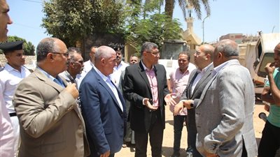 محافظ الجيزة يتفقد الوحدة المحلية بابو رواش بكرداسة