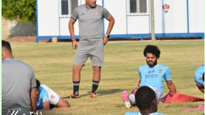 المحله يواصل تدريباته على فترتين صباحيه ومسائيه بالملعب الفرعى