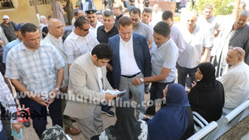 محافظ المنوفية خلال