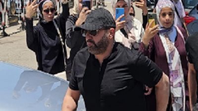 السقا وآيتن عامر ونور النبوى يودعون تامر فتحي
