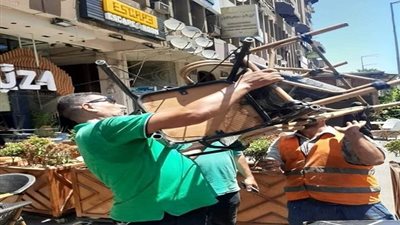 حملة موسعة لإزالة الإشغالات والتعديات.. والمحافظ يشدد علي أصحاب المحلات