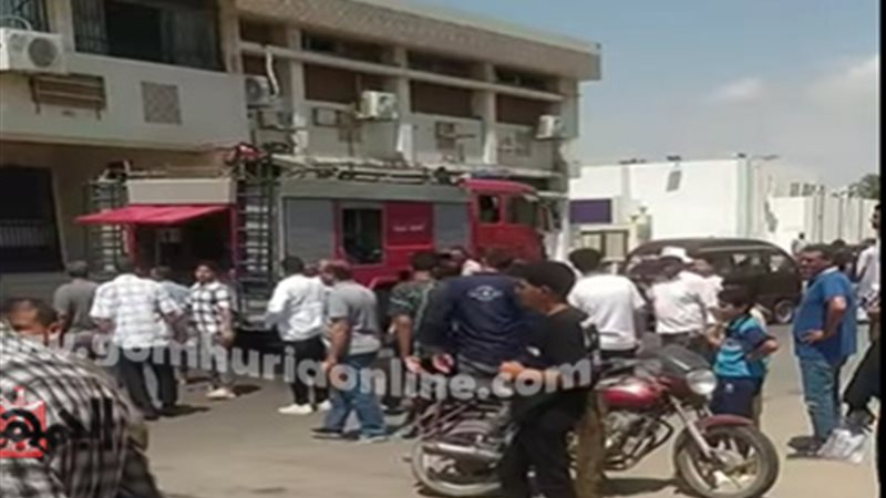 في حريق مستشفى السادات
