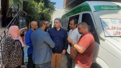 ضمن مائة يوم صحة قافلة طبية مجانية بإحدي قري كفرالشيخ