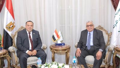المستشار أحمد عبود يستقبل رئيس الوطنية للانتخابات للتهنئة برئاسته لمجلس الدولة