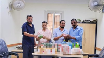 2100 عبوة شاى و 3 طن مخلل فى حملة شبراخيت