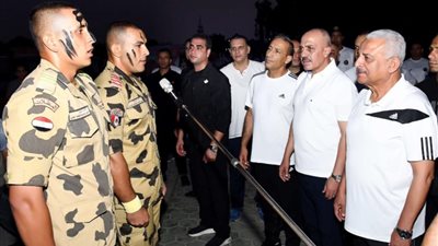 وزير الدفاع يتفقد مراحل التدريب والتأهيل البدنى بالأكاديمية العسكرية