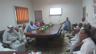 رئيس جهاز مدينة بورسعيد الجديدة يلتقي شيوخ ورؤساء القبائل