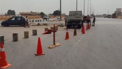 استجابة للأهالي ..غلق دوران الاستثمار بطريق الإسماعيلية القاهرة