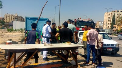 جهاز ٦ أكتوبر: إزالة الباعة الجائلين ومنع إشغال الأرصفة بالحصري والمحاور المركزية