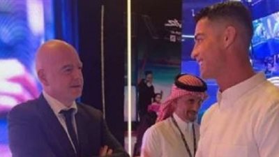 رونالدو وإنفانتينو في حفل ختام كأس العالم للرياضات الإلكترونية