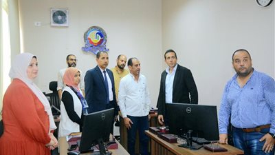 نائب محافظ البحيرة يتفقد التحول الرقمى الجديد بدمنهور و ابو حمص