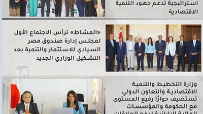 حصاد التخطيط والتعاون الدولي في أسبوع (فيديو وإنفوجراف)