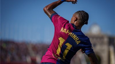 برشلونة يتقدم على بلد الوليد بنتيجة 3-0 خلال الشوط الأول