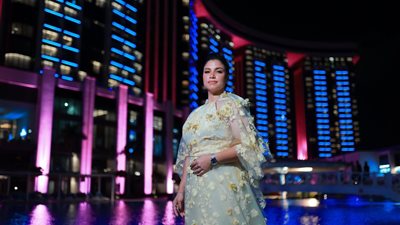 نسمة محجوب تبدع بحفل غنائي في افتتاح معرض مصر للطيران والفضاء بالعلمين