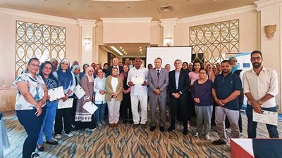 ختام الدورة التدريبية لمشروع الدعم الفنى للكوادر المتخصصة