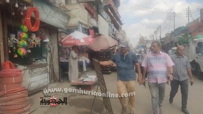 النمر : 45 إزالة فورية وتحرير 30 محضر إشغال بأشمون