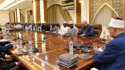 وفد من علماء السودان والنيجر فى زيارة رسمية لمفتي الجمهورية