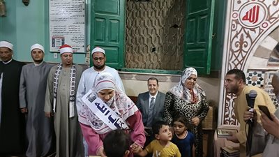 تكريم حفظة القرآن الكريم إحتفالا بالمولد النبوي ببني سويف