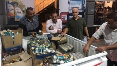 ضبط 1427 عبوة مياه غازية منتهية الصلاحية بالشرقية