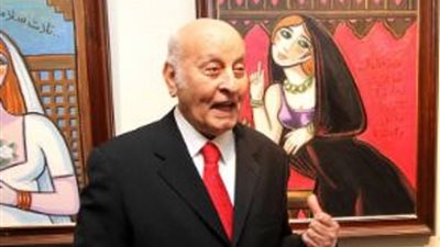 وصول جثمان الفنان التشكيلي حلمي التوني إلى مسجد مصطفى محمود