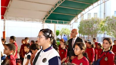 وزير التعليم يجري زيارة لمدرسة النيل الدولية بأكتوبر