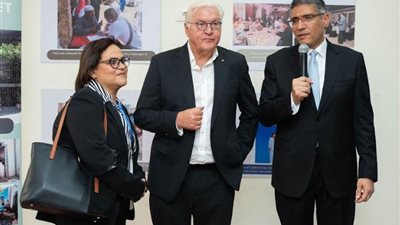 محافظ الجيزه يستقبل الرئيس الالماني بسوق السمك