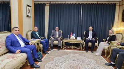 محافظ دمياط يتابع المشروعات التي ينفذها جهازتعمير الساحل الشمالى