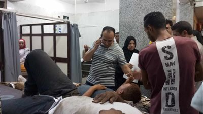 وكيل وزارة الصحة يتابع حالة المصابين بحادث قطاري الشرقية