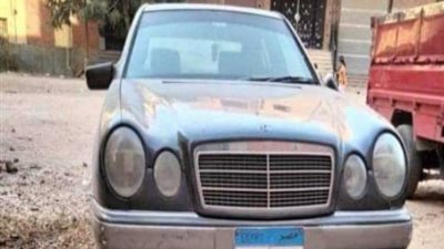 ضبط سياره مرسيدس بلوحات مزوره فى ببا