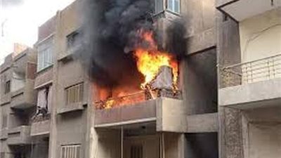 مصرع مواطن في حريق شقة سكنية بالبساتين