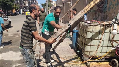 ازالة الاشغالات بمحيط المدارس بالورديان والقبارى غرب الاسكندرية