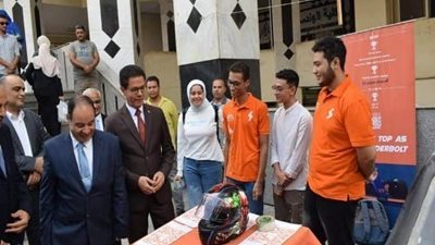 رئيس جامعة بنها يتفقد سير العملية التعليمية بكلية الهندسة بشبرا