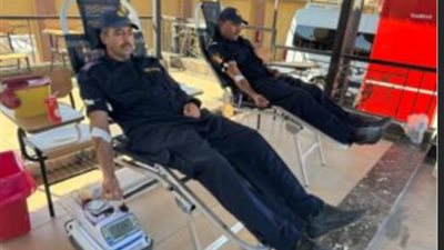 حملة للتبرع بالدم بمديرية أمن البحر الأحمر