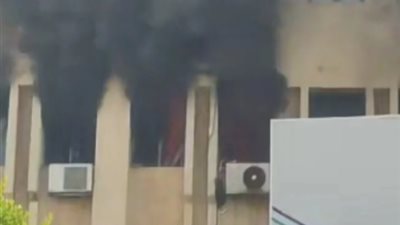 نشوب حريق بكلية التمريض فى الإسكندرية