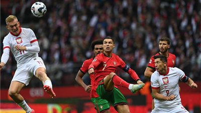 رونالدو يسجل ويقود البرتغال للفوز علي بولندا بثلاثية