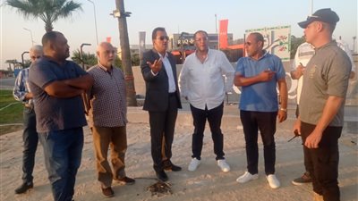 تطوير ميدان الرواد والكفراوي بالعاشر من رمضان