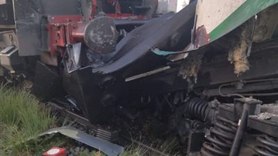 تصادم جرار بقطار النوم القادم من أسوان للقاهرة