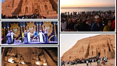 تعامد الشمس على وجه الملك رمسيس الثانى..يخطف الأنظار فى 
