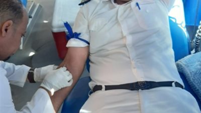 حملة للتبرع بالدم بمديرية أمن الأقصر