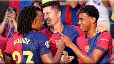 كلاسيكو الأرض .. تشكيل برشلونة أمام ريال مدريد .. ليفاندوفسكي ولامين يامال يقودان الهجوم