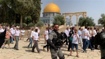 مستوطنون يقتحمون المسجد الأقصى بحماية قوات الاحتلال الإسرائيلي