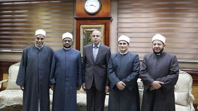 محافظ المنيا يستقبل الأمين العام لمجمع البحوث الإسلامية