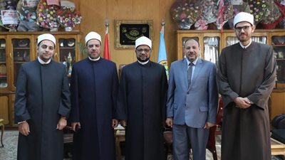 أمين «البحوث الإسلامية» يلتقي نائب رئيس جامعة الأزهر للوجه القبلي