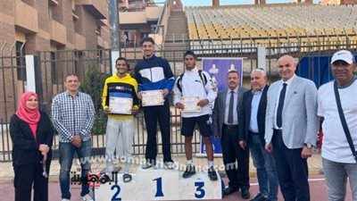نائب رئيس جامعةالمنوفية يشهد ختام بطولة ألعاب القوى لطلاب الجامعة