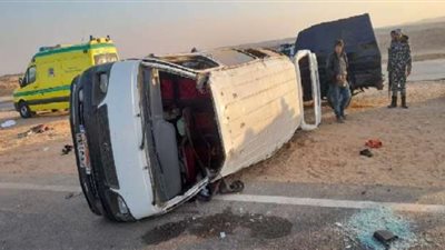 إصابة 10 في انقلاب ميكروباص بطريق بلبيس العاشر من رمضان