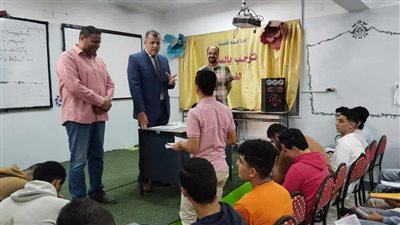 مدير تعليم دمياط يشهد انطلاق الدروس المجانية لطلبة الثانوي العام