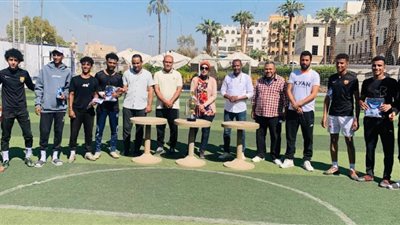 فريق كلية السياحة يتوج بلقب كأس رئيس جامعة الأقصر للمرة الثالثة